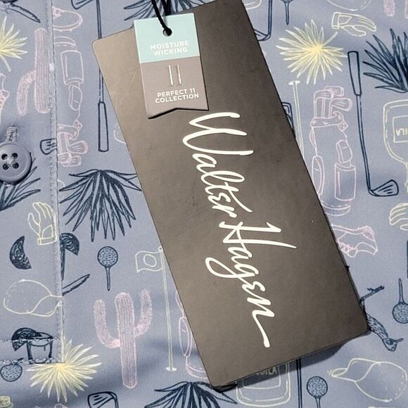 Walter Hagen Golf Polo Shirt Men Size Small Desert Tequila Alcohol Stretch NEW - Picture 8 of 13